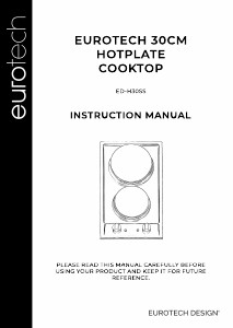 Handleiding Eurotech ED-H30SS Kookplaat