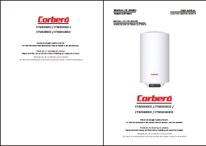 Manual de uso Corberó CTWGX100CD Calentador de agua