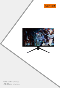 Käyttöohje Cepter C27QHDG LED-näyttö