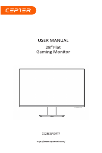 Manual Cepter CE28ESPORTP LED Monitor