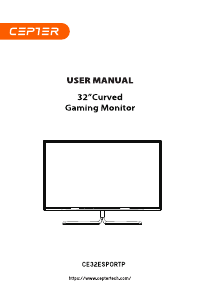 Handleiding Cepter CE32ESPORTP LED monitor