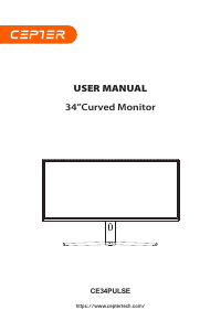 Handleiding Cepter CE34PULSE LED monitor