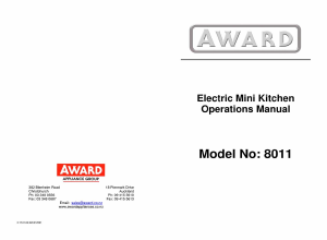 Manual Award 8011 Range