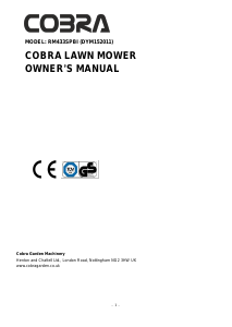 Handleiding Cobra RM433SPBI Grasmaaier