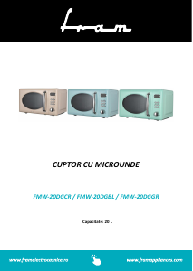 Handleiding Fram FMW-20DGCR Magnetron