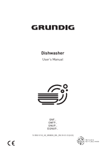 Manual Grundig GNFP4550XB Dishwasher