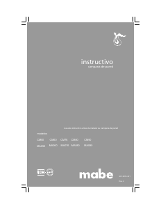 Manual de uso Mabe CM7631I Campana extractora