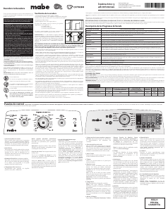 Manual de uso Mabe SMG47N8MSGBB0 Secadora