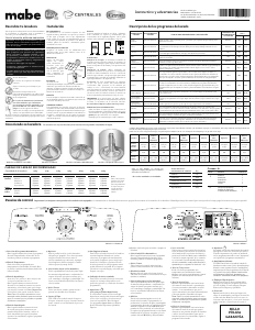 Manual de uso Mabe LMH72201WBAB0 Lavadora