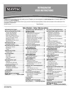 Manual Maytag MRT519SZDH Fridge-Freezer