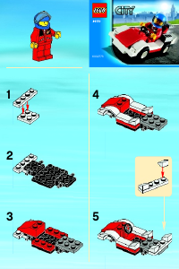 Manual Lego set 30150 City Race car