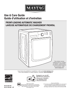 Manual Maytag MHW5500FC Washing Machine