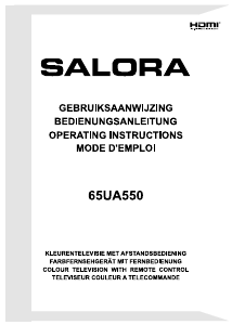 Bedienungsanleitung Salora 65UA550 LED fernseher