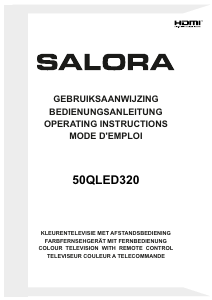 Bedienungsanleitung Salora 50QLED320 LED fernseher
