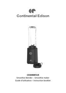 Manual Continental Edison CESMBBF01R Blender