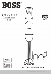 Handleiding Boss B139 Cosmic Staafmixer