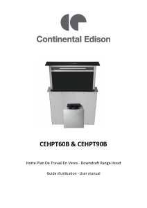 Mode d’emploi Continental Edison CEHPT60B Hotte aspirante