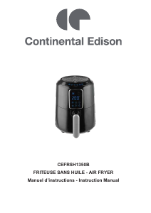 Handleiding Continental Edison CEFRSH1350B Friteuse