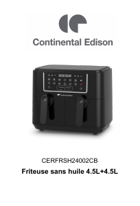 Manual Continental Edison CERFRSH24002CB Deep Fryer