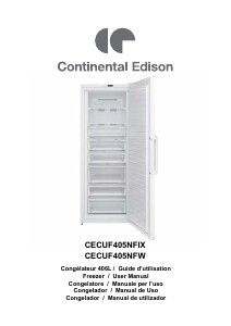 Handleiding Continental Edison CECUF405NFW Vriezer