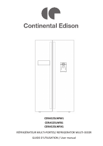 Manual Continental Edison CERA525LNFW1 Fridge-Freezer