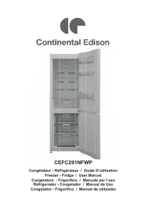 Handleiding Continental Edison CEFC291NFWP Koel-vries combinatie