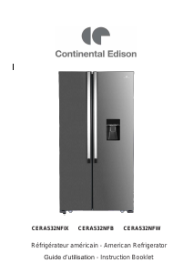 Manual Continental Edison CERA532NFIX Fridge-Freezer