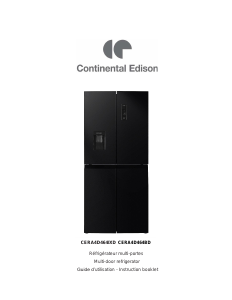 Manual Continental Edison CERA4D464IXD Fridge-Freezer