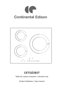 Handleiding Continental Edison CETI3Z3B3T Kookplaat