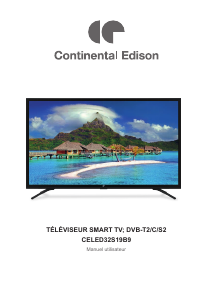 Mode d’emploi Continental Edison CELED32S19B9 Téléviseur LED