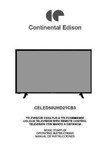 Manual Continental Edison CELED50UHD21CB3 LED Television