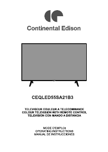 Manual de uso Continental Edison CEQLED55SA21B3 Televisor de LED