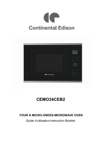 Mode d’emploi Continental Edison CEMO34CEB2 Micro-onde