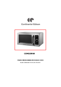 Handleiding Continental Edison CEMO25FAR Magnetron