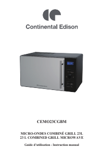 Handleiding Continental Edison CEMO23CGBM Magnetron