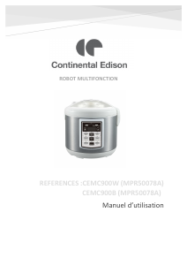 Mode d’emploi Continental Edison CEMC900B Multicuiseur