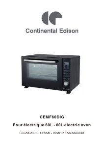 Mode d’emploi Continental Edison CEMF60DIG Four