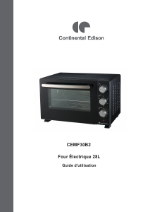 Mode d’emploi Continental Edison CEMF30B2 Four