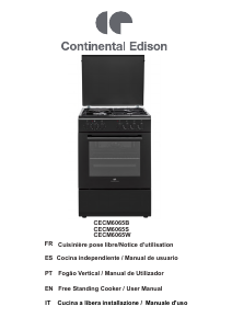 Handleiding Continental Edison CECM6065W Fornuis