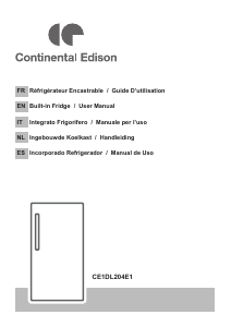 Handleiding Continental Edison CE1DL204E1 Koelkast