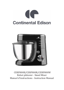 Handleiding Continental Edison CERP800B Standmixer