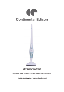 Mode d’emploi Continental Edison CEVCCLW Aspirateur