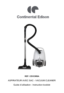 Manual Continental Edison CEVCWBA Vacuum Cleaner