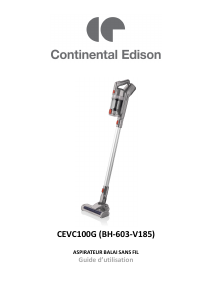 Mode d’emploi Continental Edison CEVC100G Aspirateur