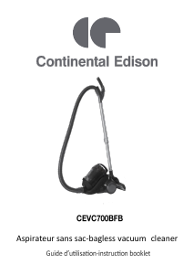 Mode d’emploi Continental Edison CEVC700BFB Aspirateur