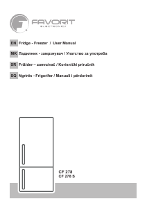 Handleiding Favorit CF 278 Koel-vries combinatie