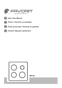 Handleiding Favorit BIH-40 Kookplaat