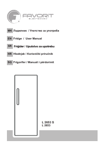 Manual Favorit L 2653 Refrigerator