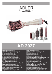 Brugsanvisning Adler AD 2027 Krøllejern