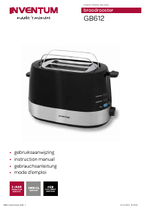 Bruksanvisning Inventum GB612 Brödrost